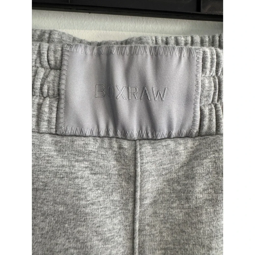 BOXRAW‎ Joggers Womens Small Gray Fleece Sweatpants Loungewear Streetwear